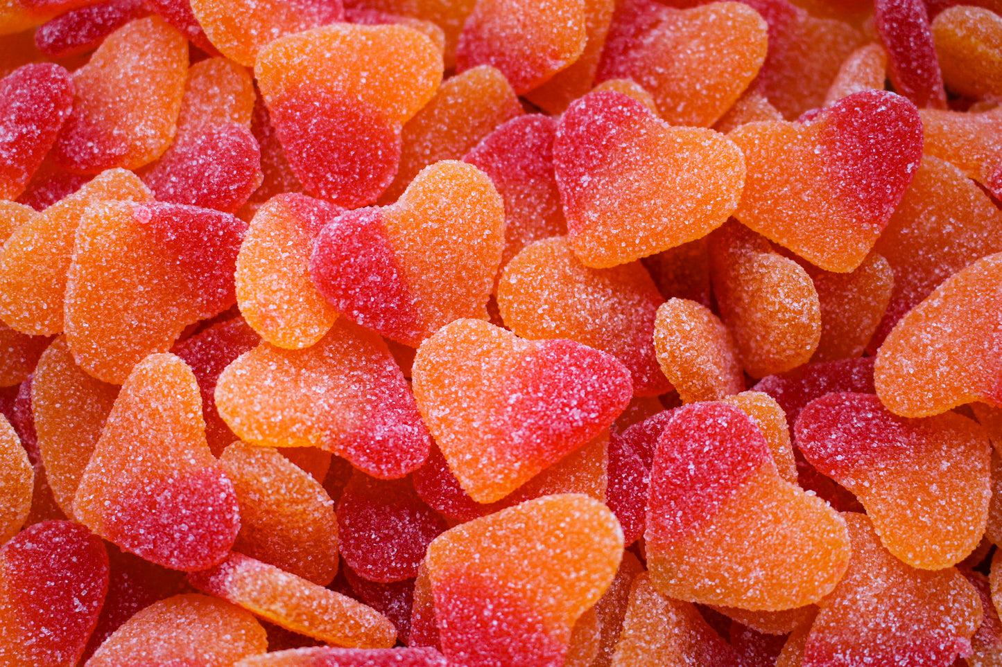 Coeurs Pêche Acidulés - 100g