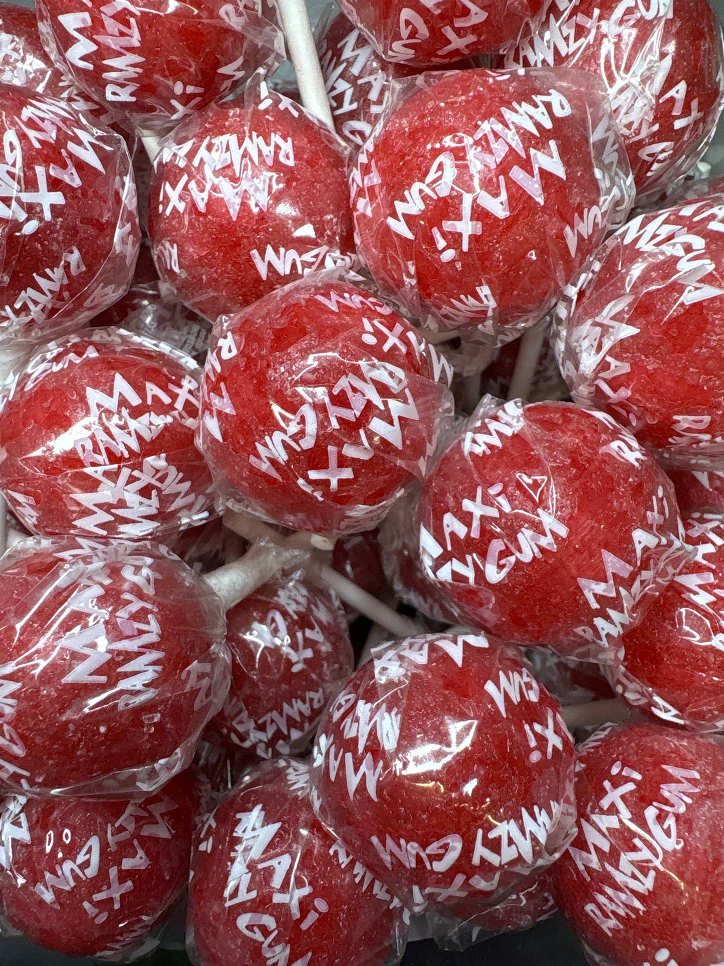 Maxi Sucette fraise tache langue Bubblegum - A l'unité