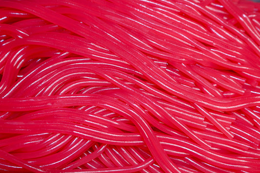 Lassos lisses Fraise - 10 pièces